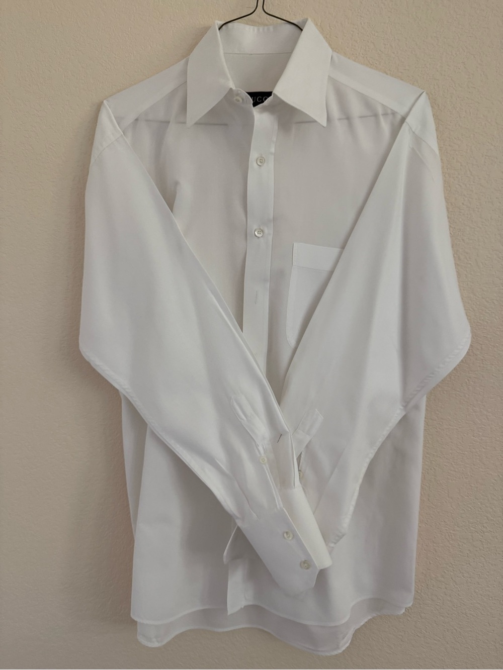 Gucci Classic White Dress Shirt - Mens L